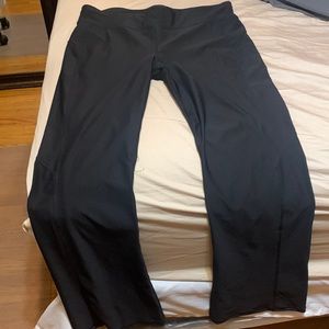 Black bootcut yoga pants; never worn; XL